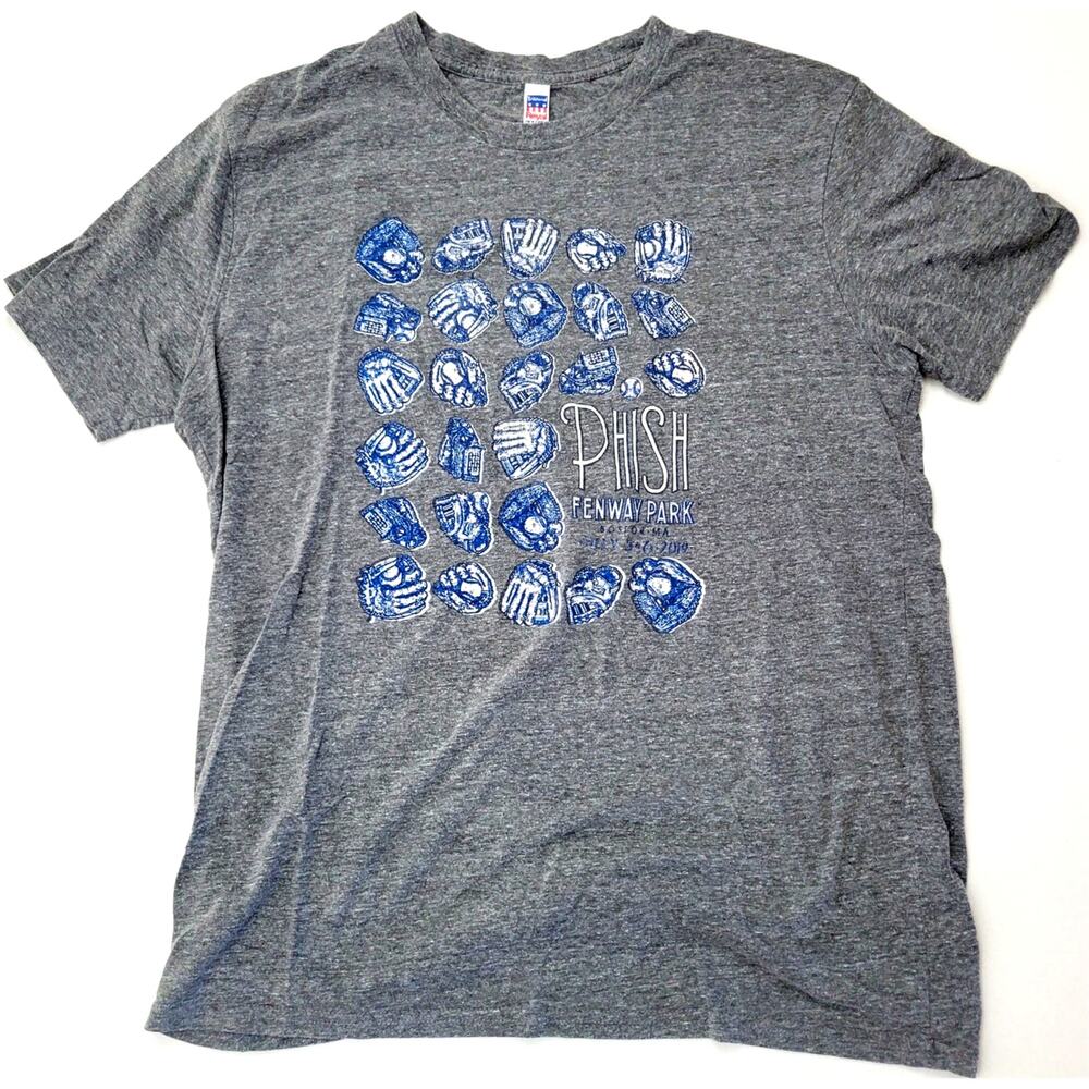 Phish Fenway Park Concert T-Shirt Gray XL Boston July 5-6 2019 Grey